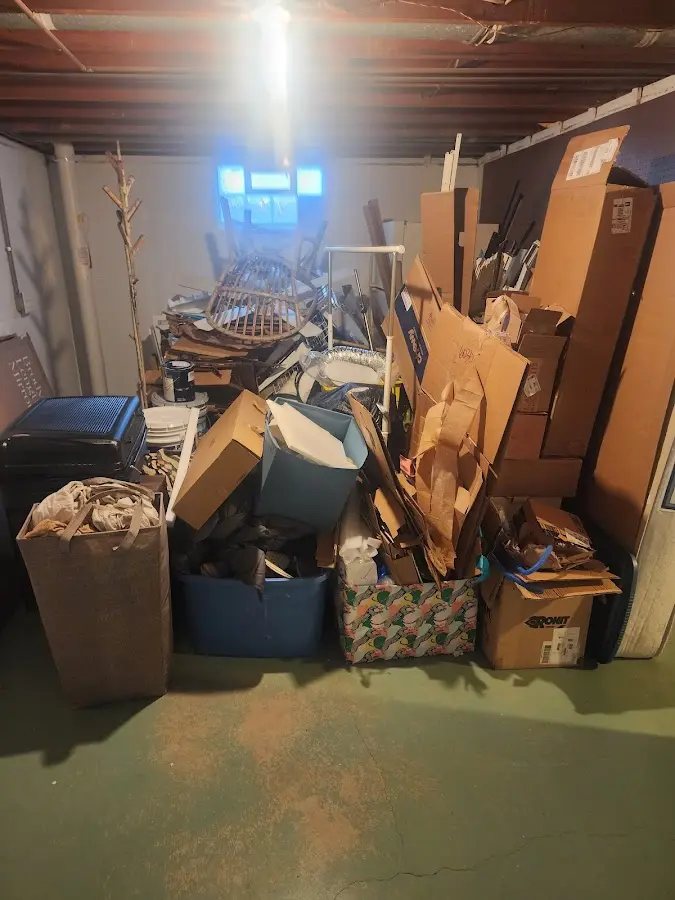 Roll-off dumpster container at job site for Roll Off Dumpster Rental in Sterling Heights